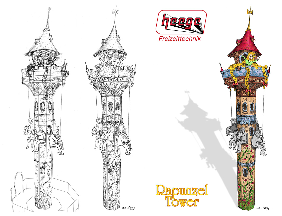 Rapunzel Tower Design attraction