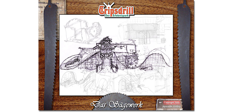 tripsdrill holzachterbahn sägewerk woodencoaster wooden coaster 