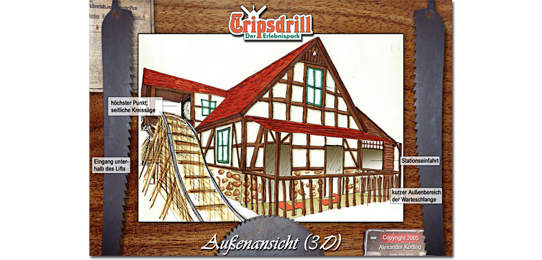 tripsdrill holzachterbahn sägewerk woodencoaster wooden coaster 