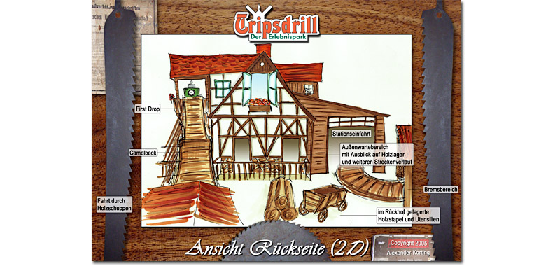 tripsdrill holzachterbahn sägewerk woodencoaster wooden coaster 