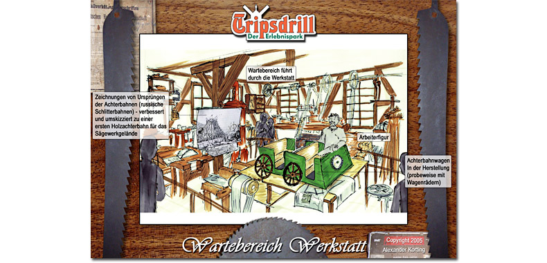 tripsdrill holzachterbahn sägewerk woodencoaster wooden coaster 